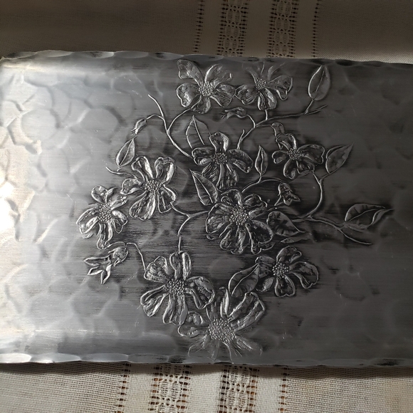 Vintage Forged Aluminum Tray from Leroy Jewelers and Leroy Smithware, Erie, PA - Picture 3 of 5
